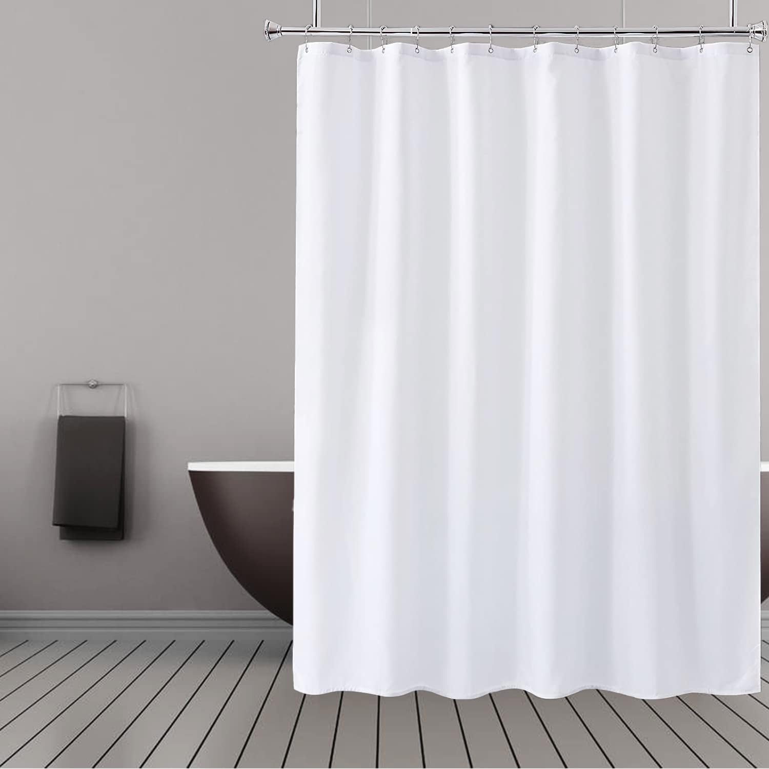 BSLINER Fabric Shower Curtain Liner with Hem Weighted [...]