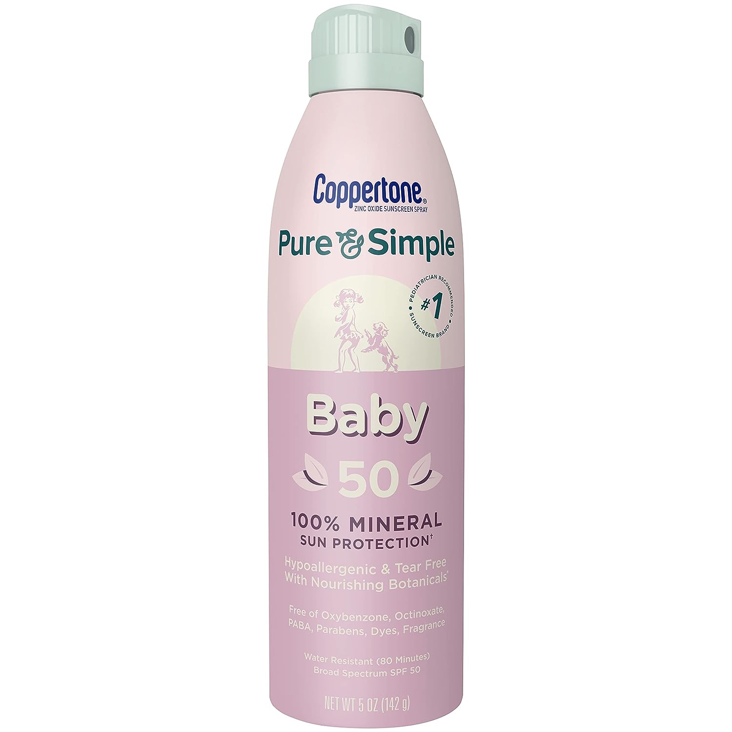 Coppertone Pure and Simple Baby Sunscreen Spray SPF [...]