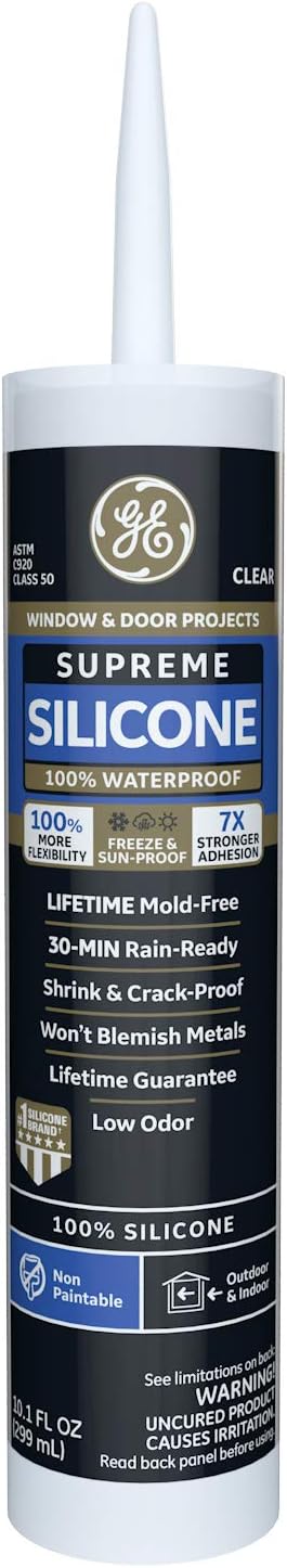 GE Supreme Silicone Caulk for Window & Door - 100% [...]