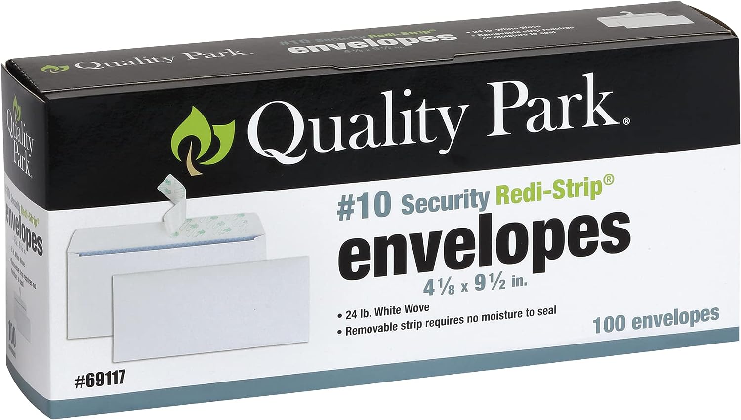 Quality Park #10 Security Envelopes, No Window, Redi- [...]