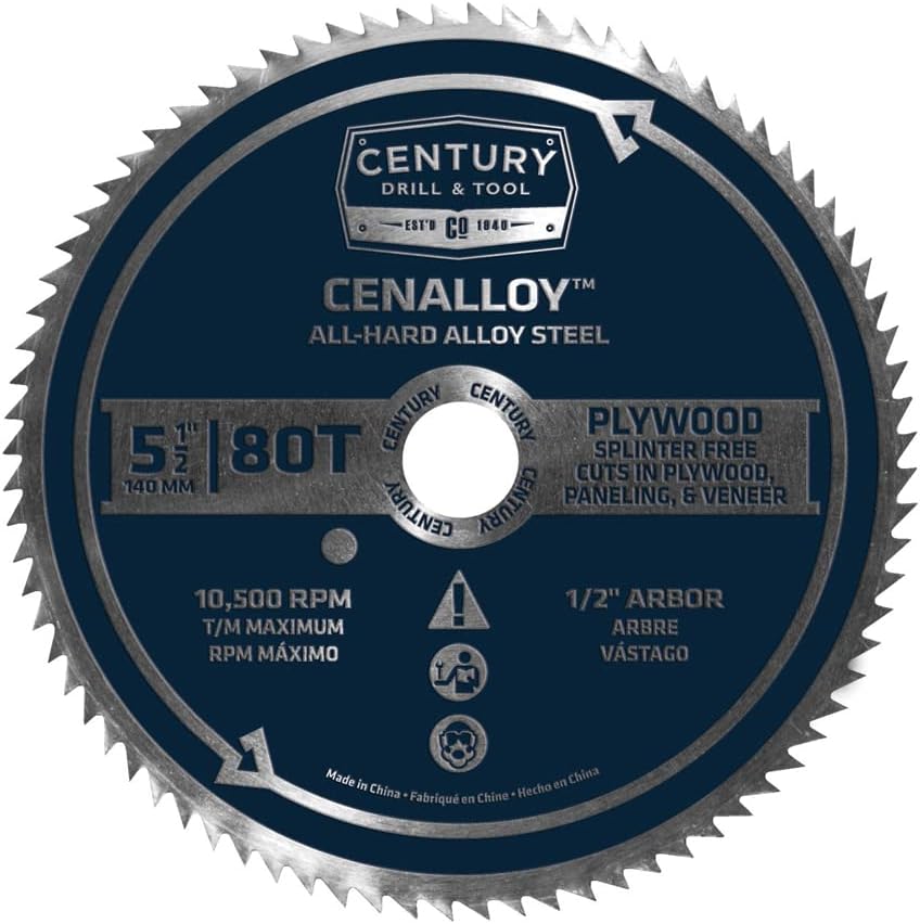 Century Drill & Tool 08253 Cenalloy Plywood Circular [...]