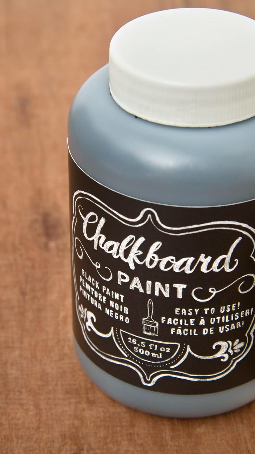 American Crafts Chalkboard Paint-Black, 16 oz.