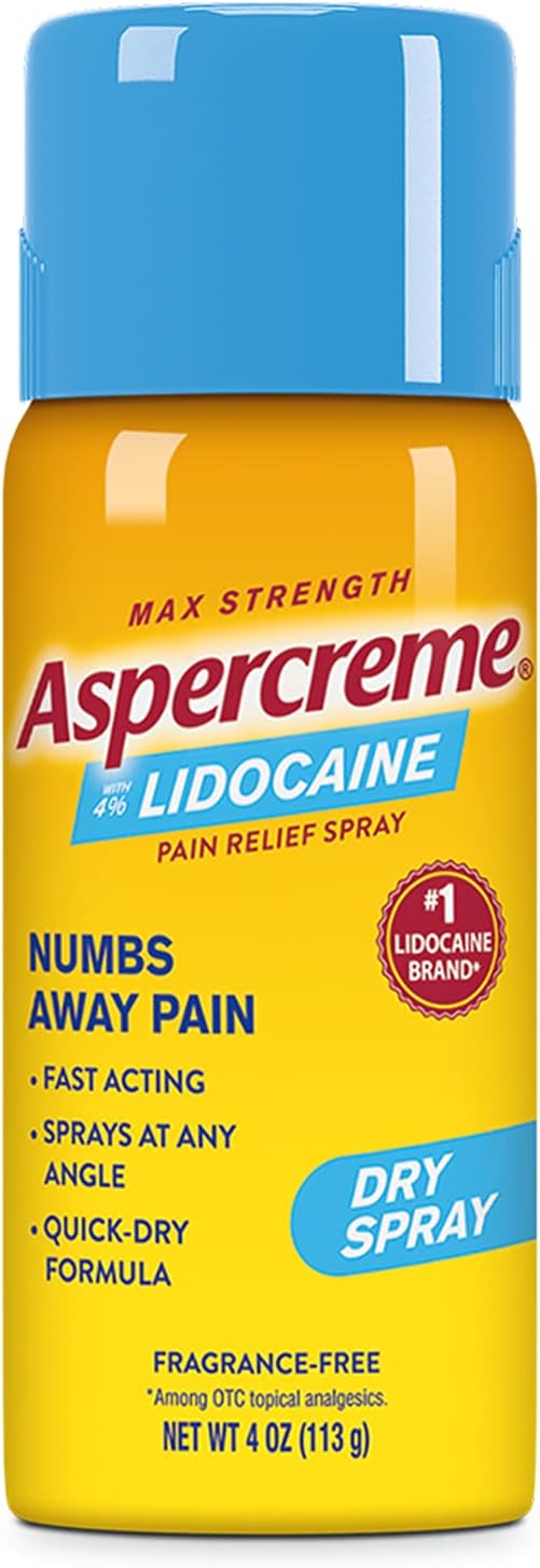Aspercreme Max Strength Lidocaine Pain Relief Dry [...]