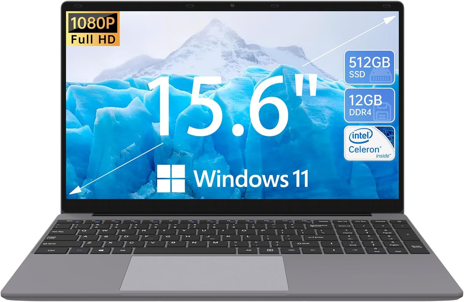 ApoloSign 15.6'' Laptop, 12GB RAM 512GB SSD, Windows [...]