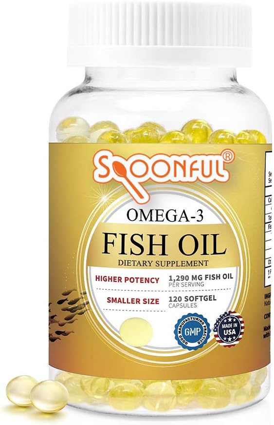 Spoonful Mini Omega 3 Fish Oil, 1290 mg Per Serving, [...]