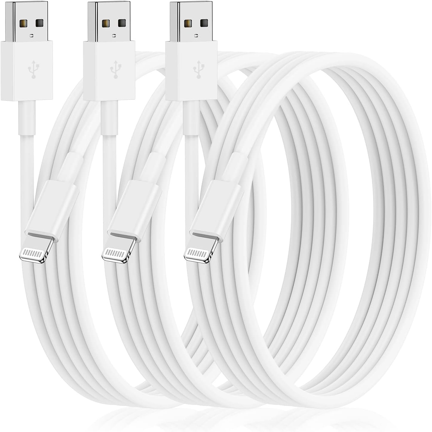 3Pack [Apple MFi Certified] Long iPhone Charging Cable [...]