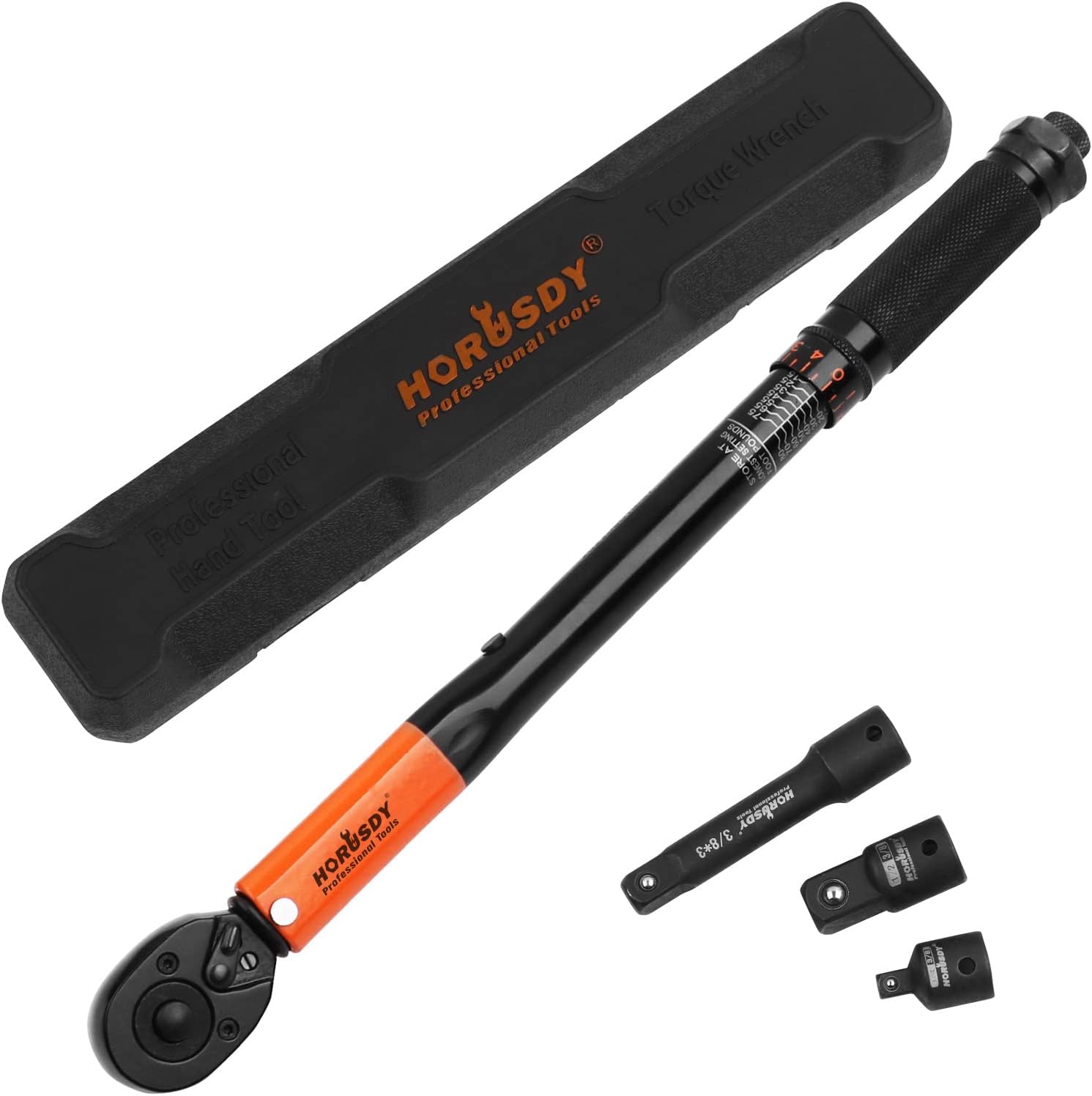 HORUSDY 3/8-Inch Drive Click Torque Wrench, 10~80 Ft- [...]