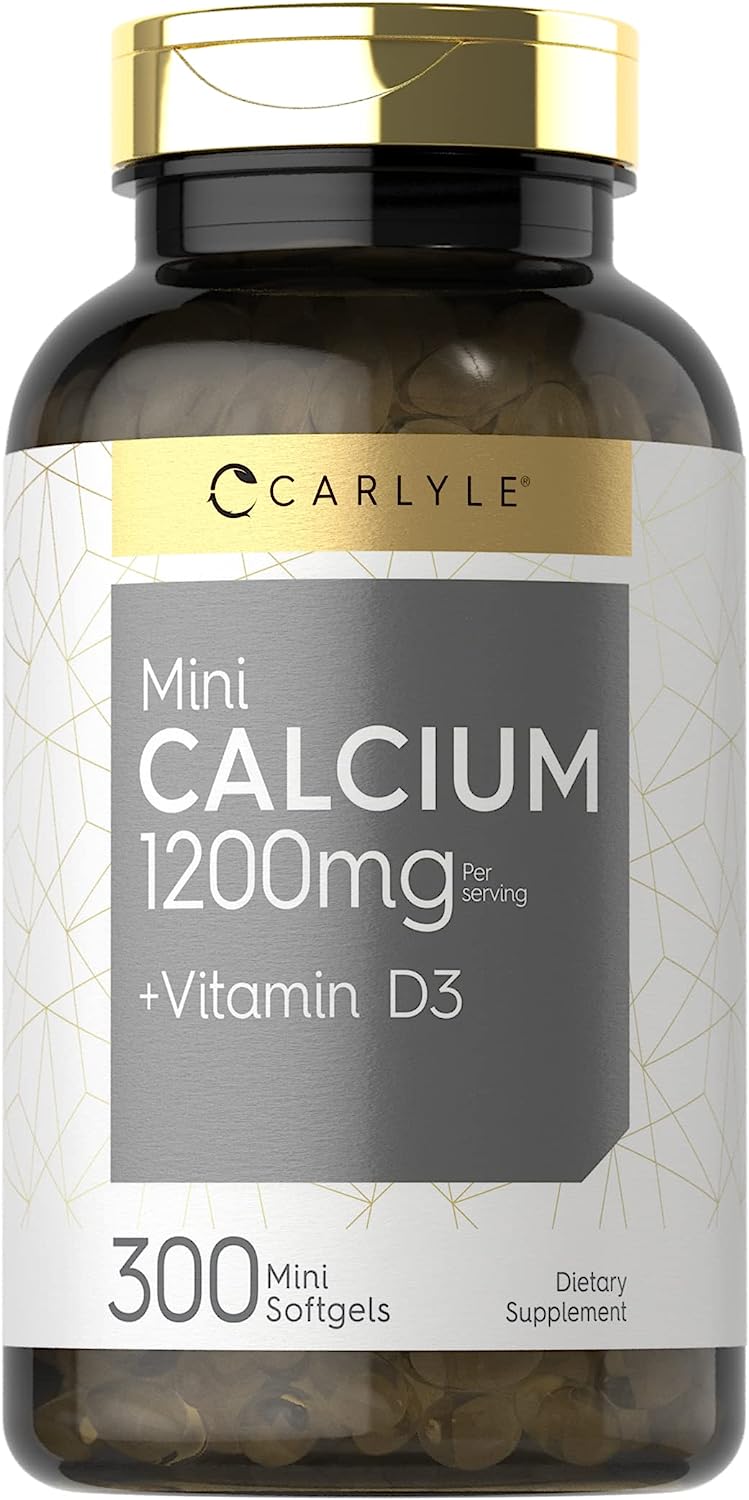 Calcium with D3 | 1200mg | 300 Mini Softgels | Non-GMO [...]