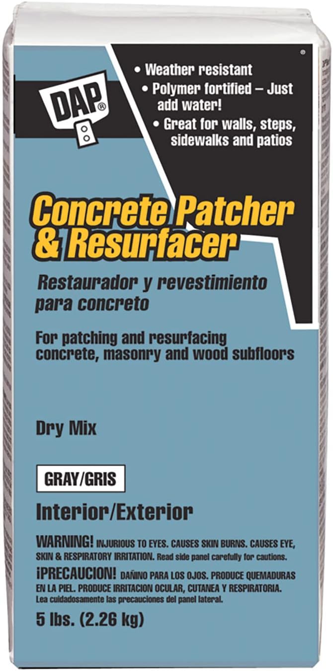 Patch and Resurfacer, 5 lb, Pack, Gray