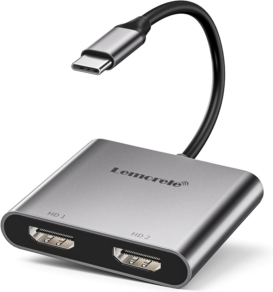 USB C to Dual HDMI Adapter, Lemorele 4K 60Hz Dual [...]