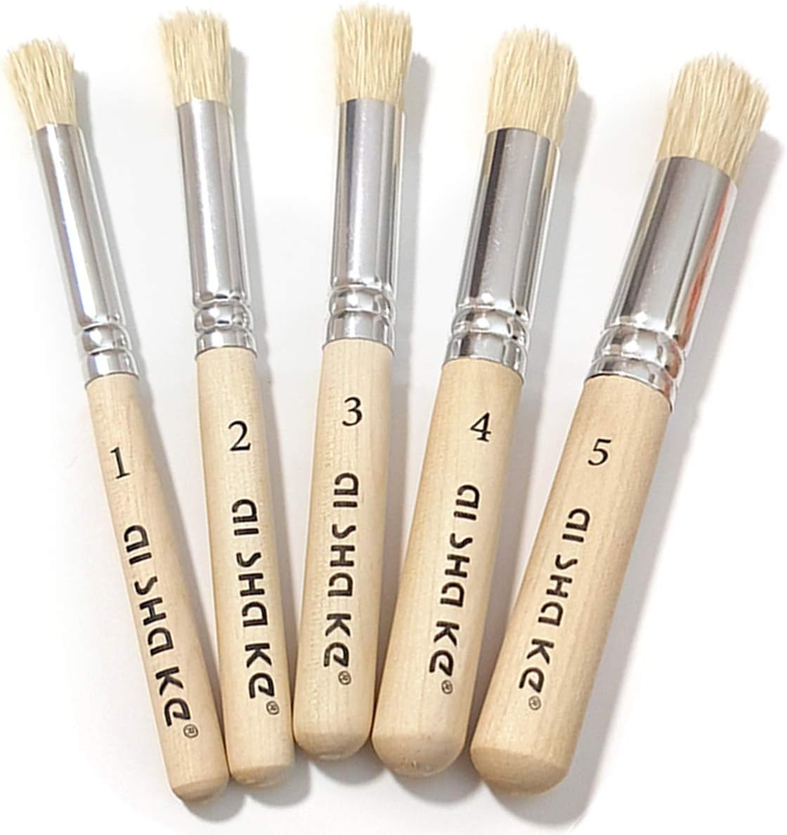 Auhoahsil Stencil Brushes Set, 5 Pcs Natural Bristle [...]
