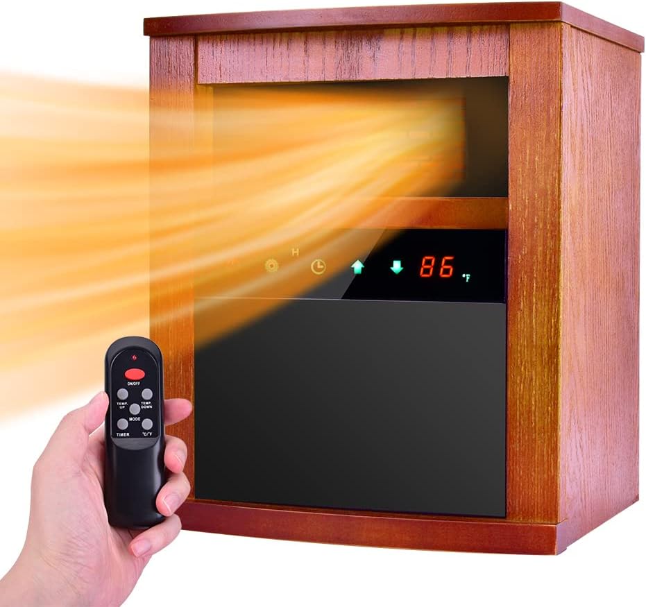 Electric Space Heater, 1500W Infrared Heater with 3 [...]