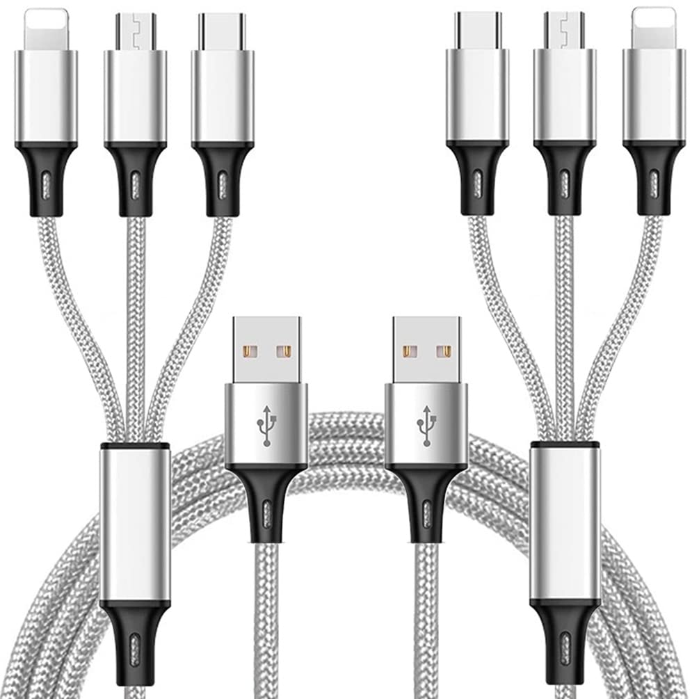 ONLYTANG Multi Charging Cable, (2Pack 5FT) Multi USB [...]