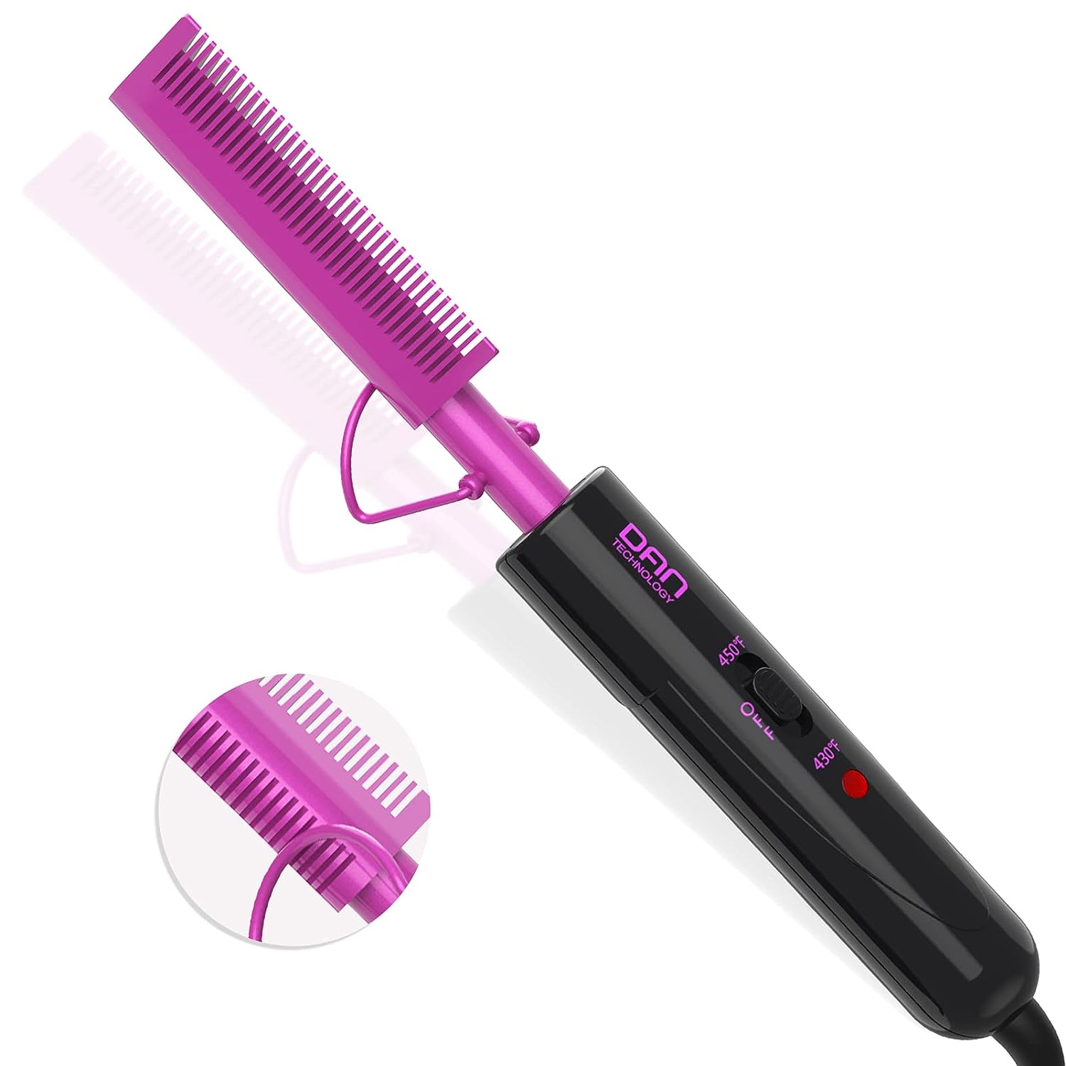 2 in 1 Hot Comb Hair Straightener for Wigs, Black Hair [...]