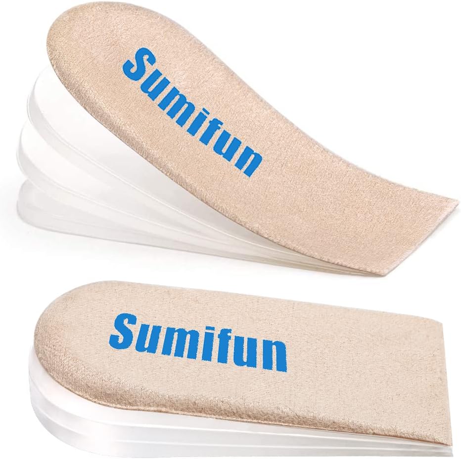 Sumifun Heel Lift, 4-Layer 1 Inch Gel Shoe Lifts for [...]
