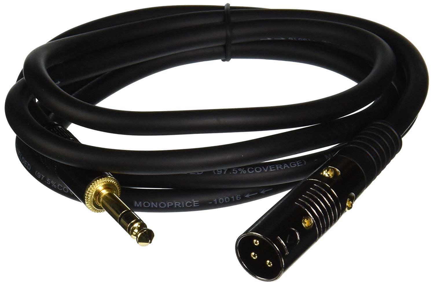 Monoprice XLR Male to 1/4-Inch TRS Male Cable - 6 Feet [...]