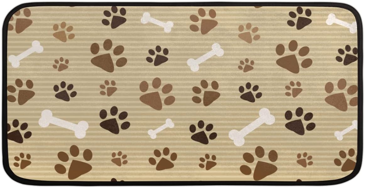 Cute Dog Paw Print Kitchen Rug Animal Cat Paw Floor [...]