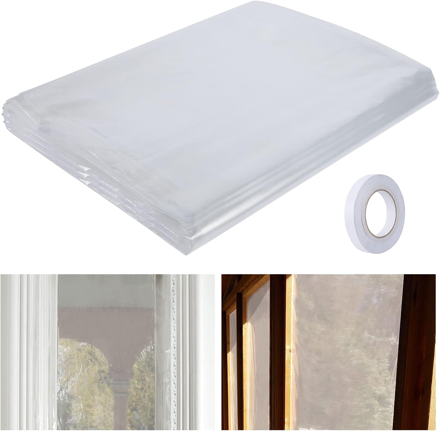 Window Insulation Kit for Winter- 62 × 433 Inch Indoor [...]