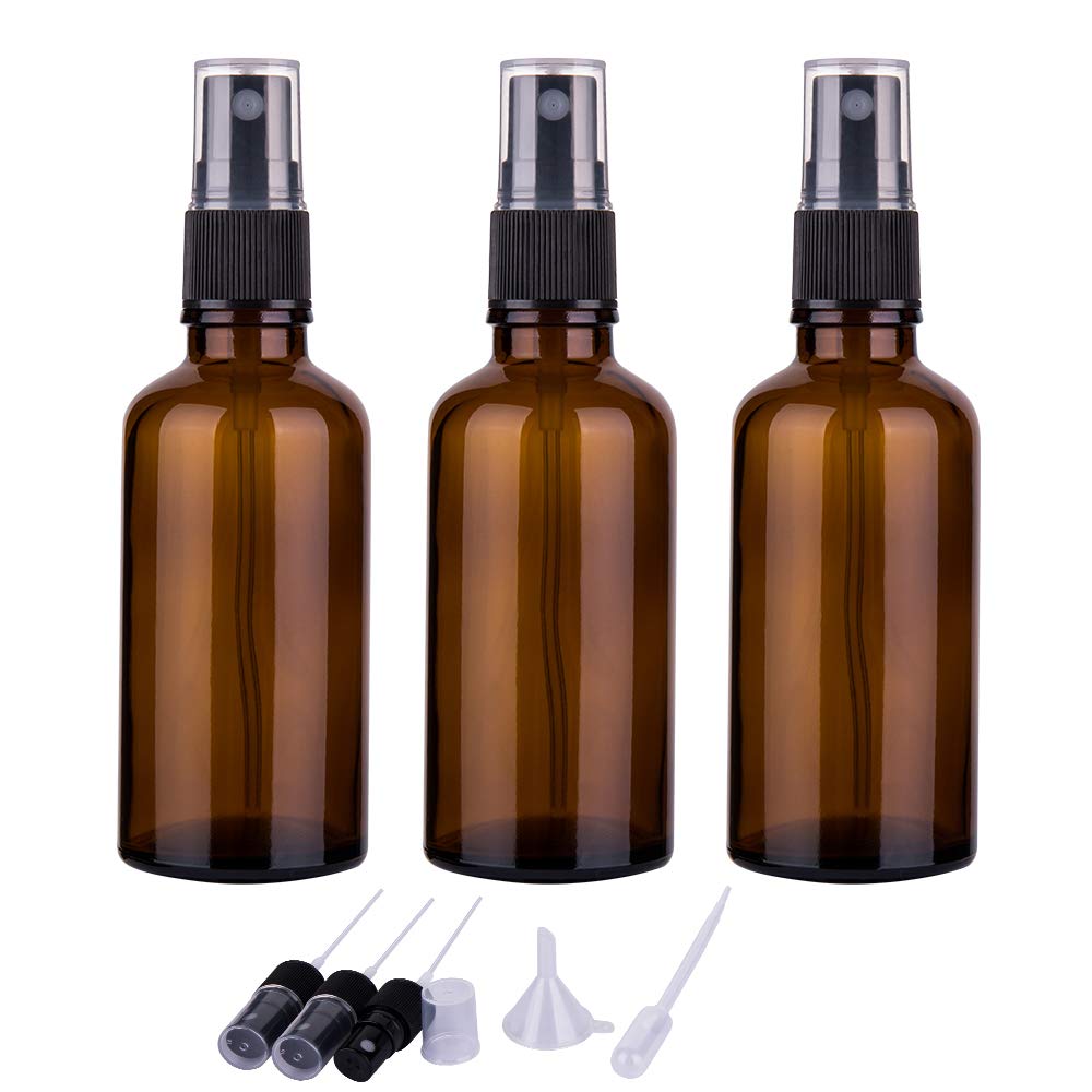 hmaimas 2oz Amber Glass Spray Bottles for Essential [...]