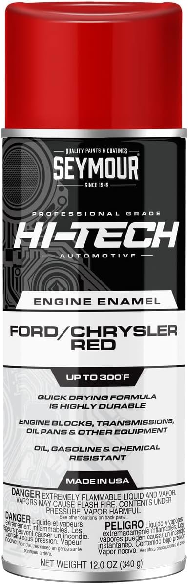 Seymour EN-44 Hi-Tech Engine Spray Paint, Ford/Chrysler Red
