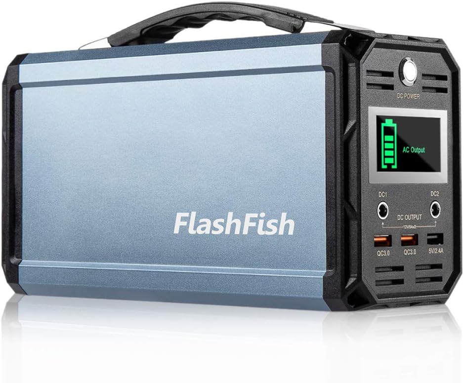 300W Solar Generator, FlashFish 60000mAh Portable [...]