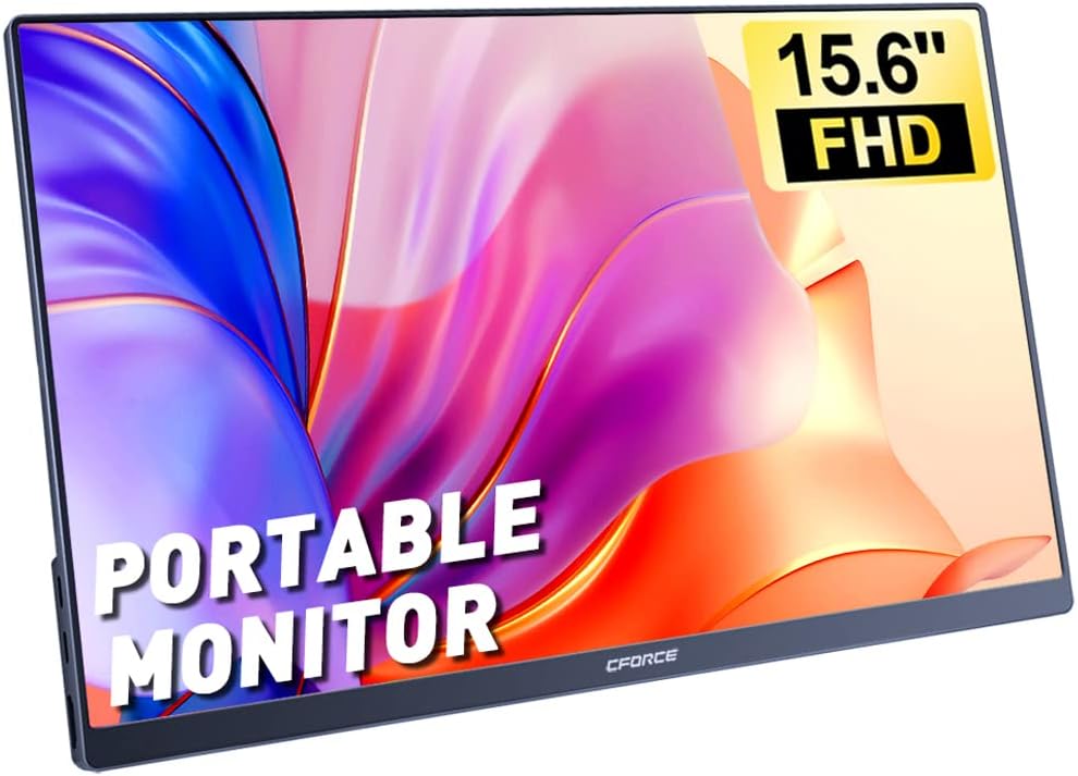 c-force Portable Monitor, 15.6 Inch FHD 1080P USB C [...]