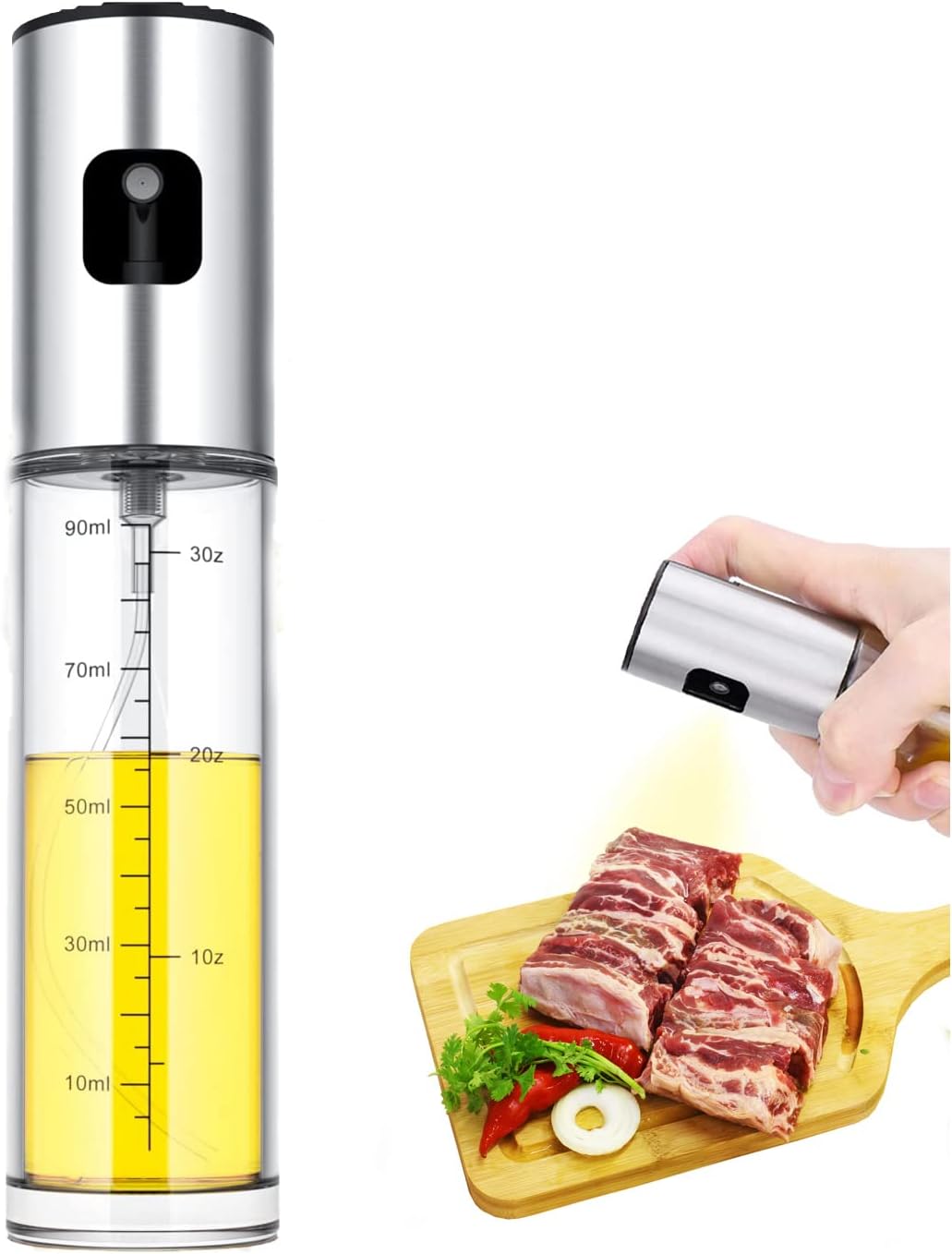 NIKKIER Oil Sprayer for Cooking,100ml Olive Oil [...]