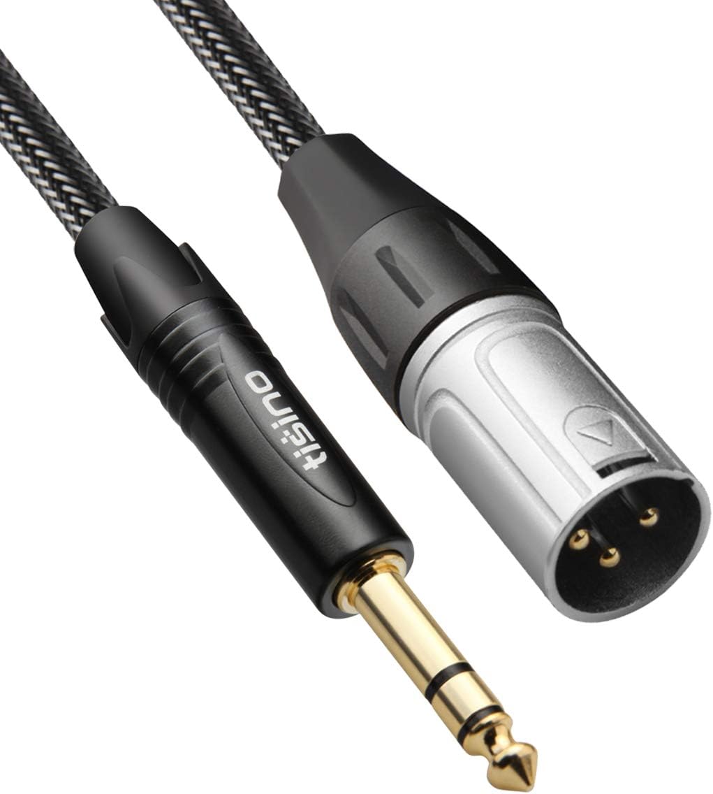 tisino 1/4 to XLR Cable, Nylon Braid Quarter inch TRS [...]