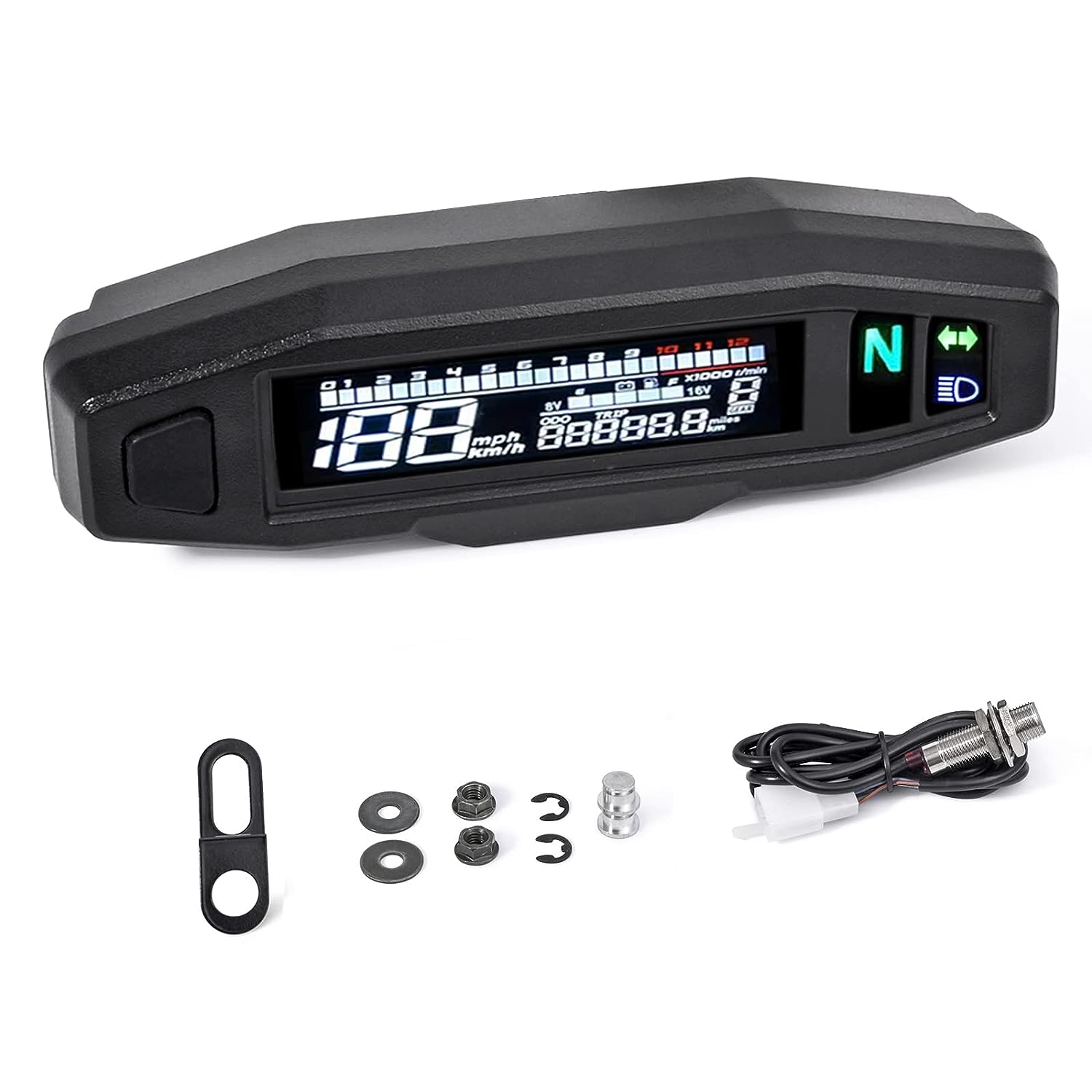 WHALETAIL Universal Motorcycle Speedometer 6 Gear [...]