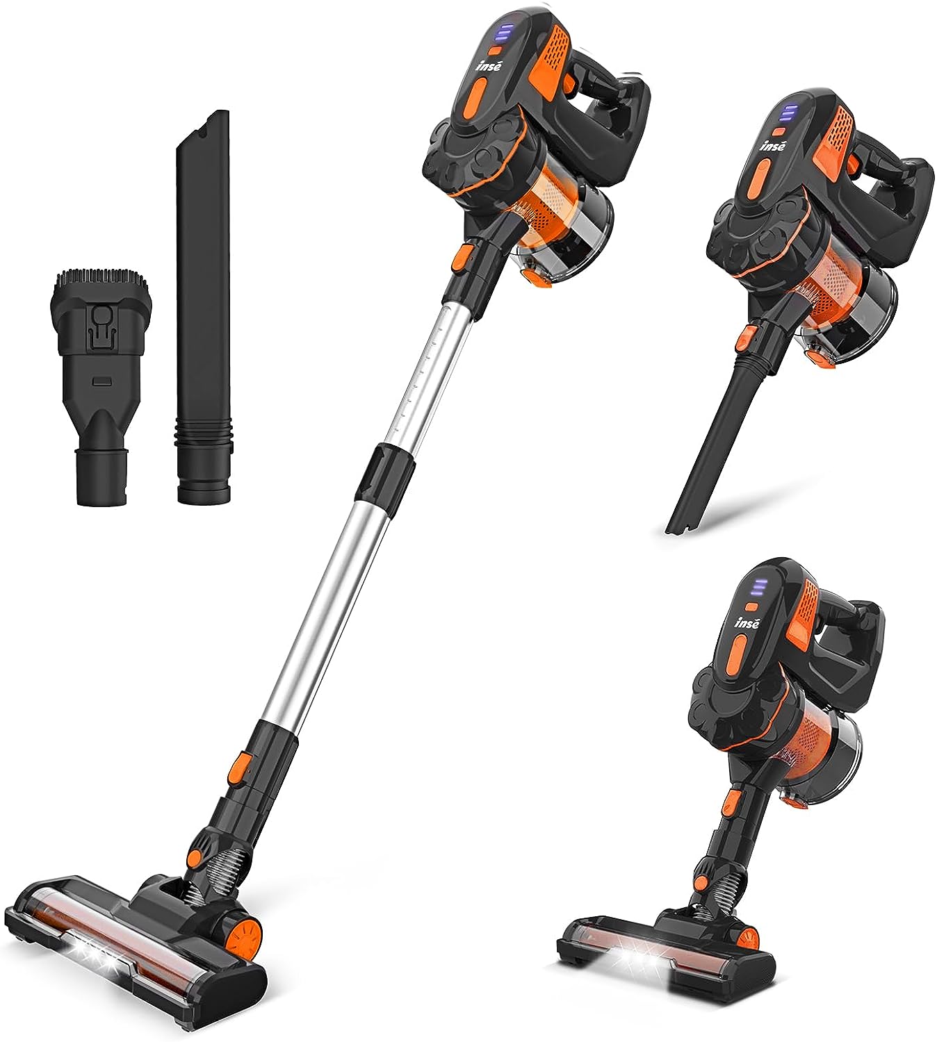 INSE Cordless Vacuum Cleaner, 6-in-1Lightweight Stick [...]