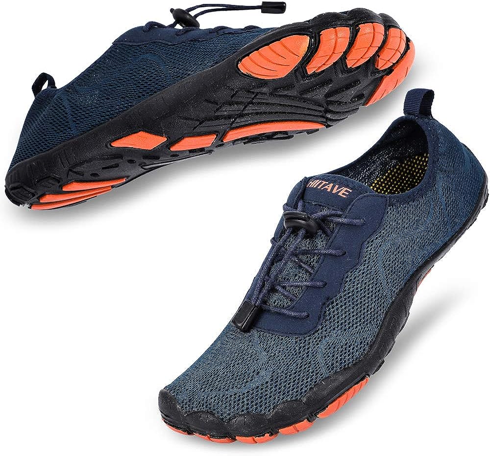 HIITAVE Men Barefoot Water Shoes Beach Aqua Socks [...]