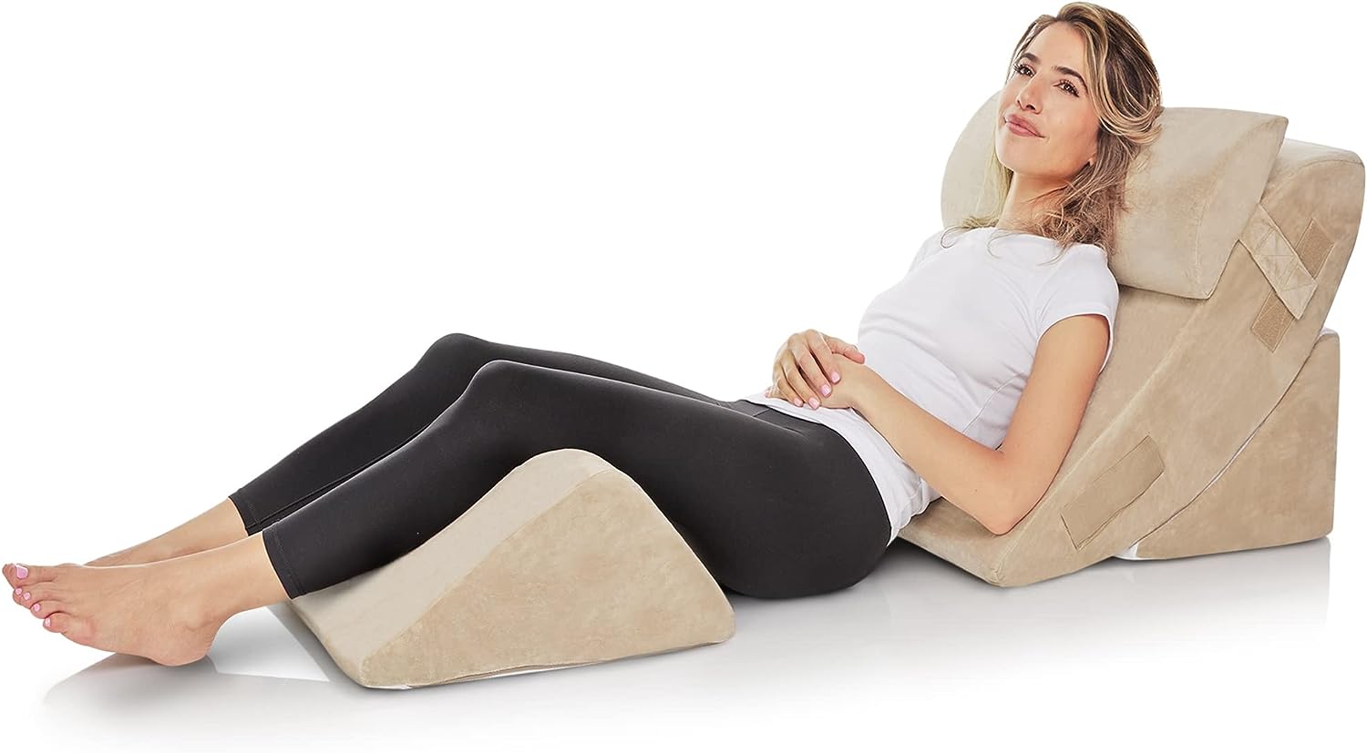4 Pc Bed Wedge Pillows Set - Orthopedic Wedge Pillow [...]