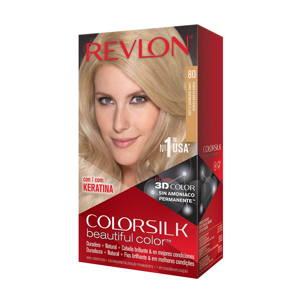Revlon Colorsilk Haircolor, Light Ash Blonde, 10 [...]