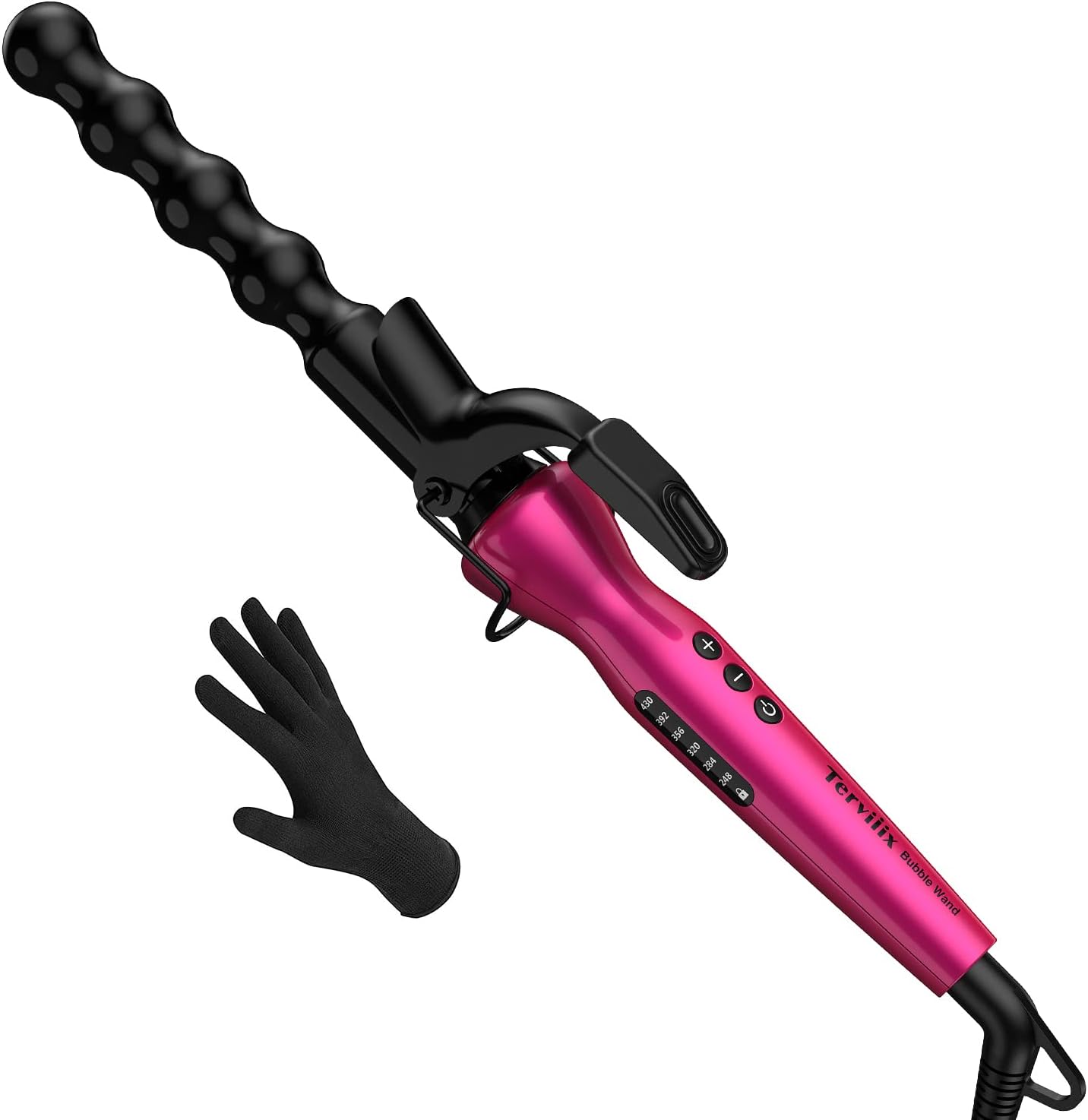 Terviiix Bubble Wand Curling Iron with Clamp, [...]
