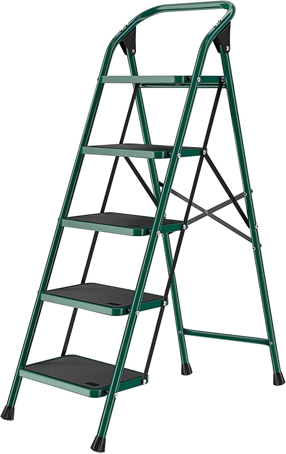5 Step Ladder, Folding Step Stool w/Non-Slip Rubber [...]