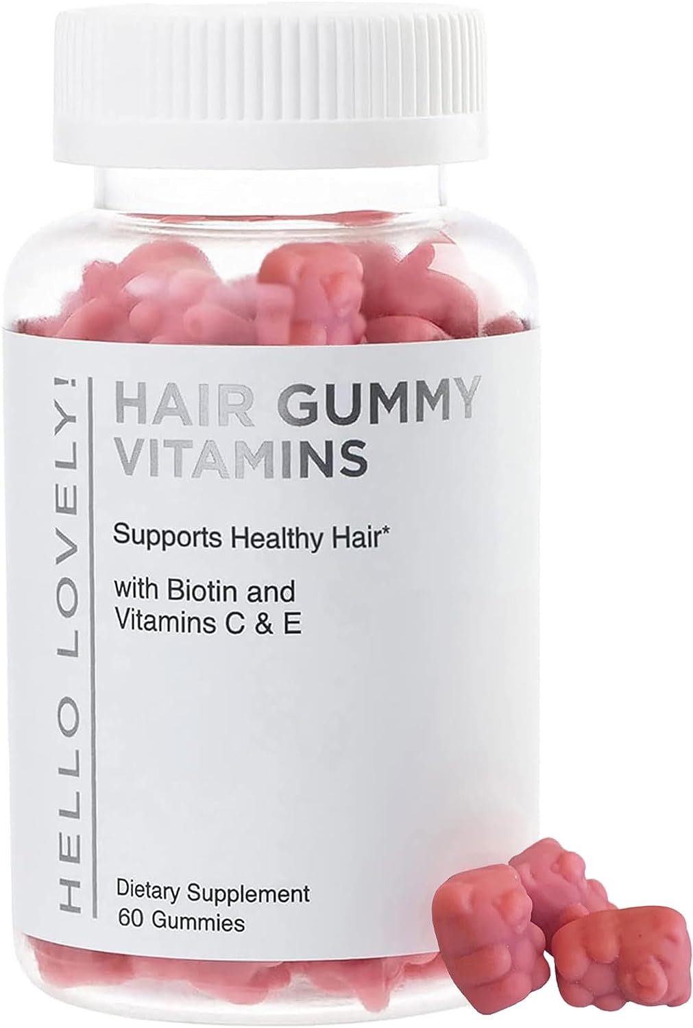 Hello Lovely! Hair Vitamins Gummies with Biotin 5000 [...]