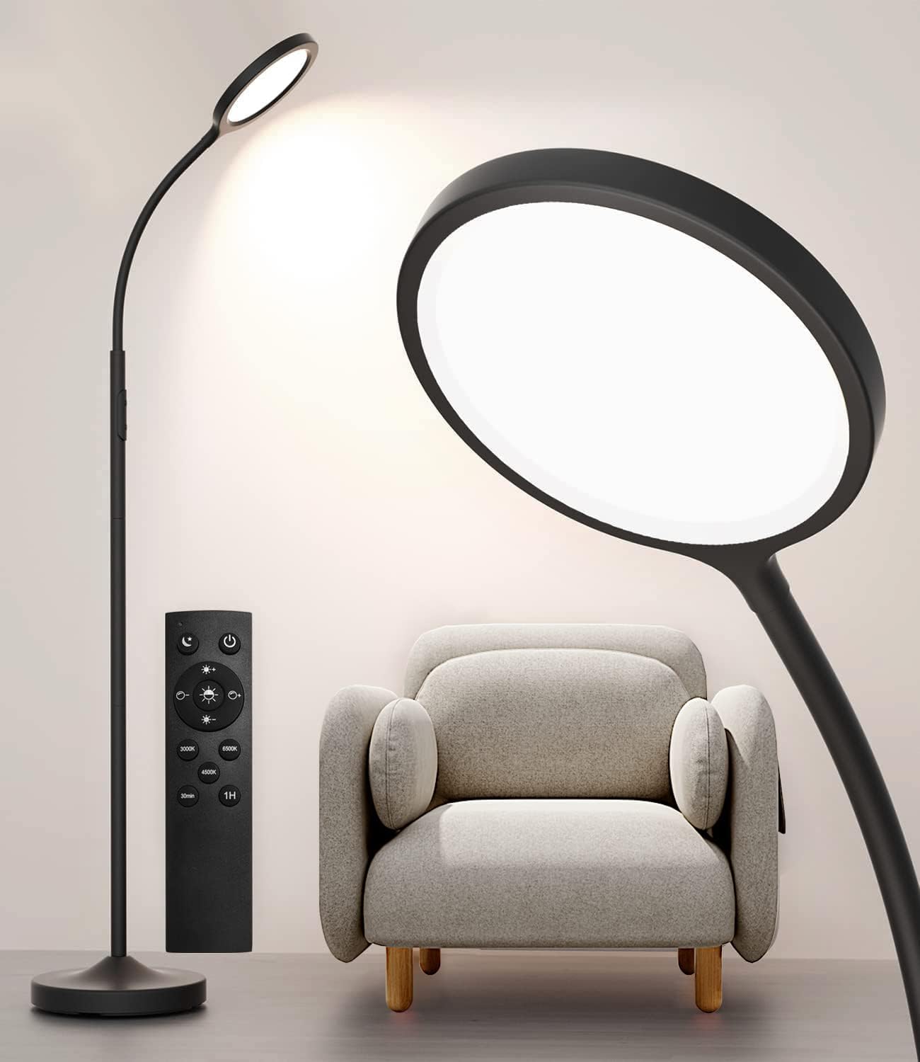 luckystyle Floor Lamp,Super Bright Dimmable LED Floor [...]