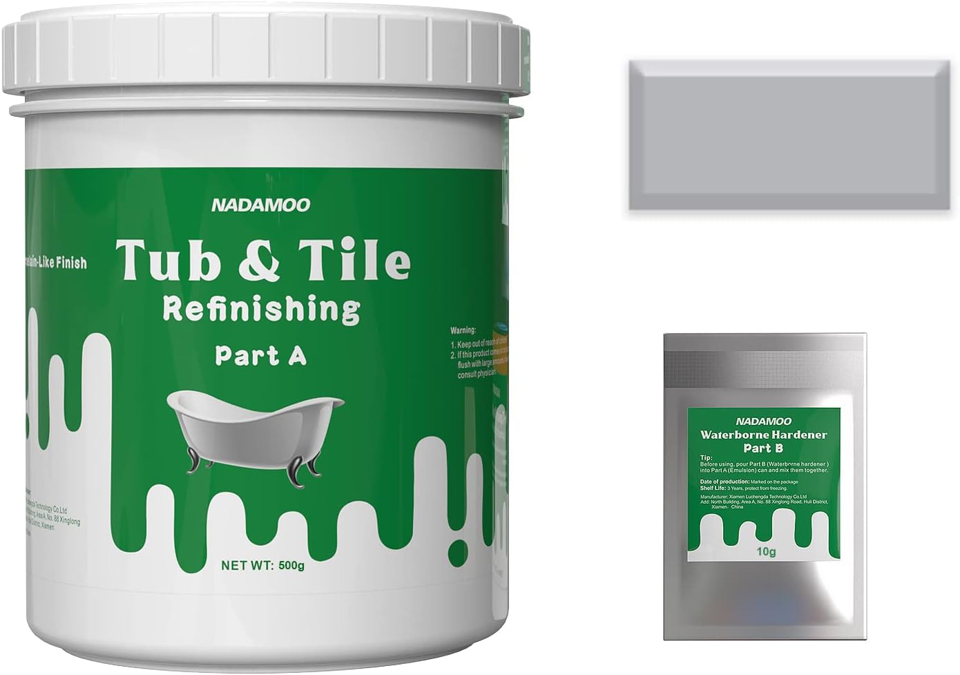 NADAMOO Tub and Tile Refinishing Paint, Light Gray, [...]