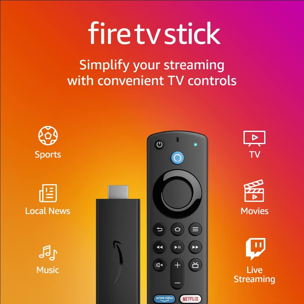 Fire TV Stick with Alexa Voice Remote (includes TV [...]