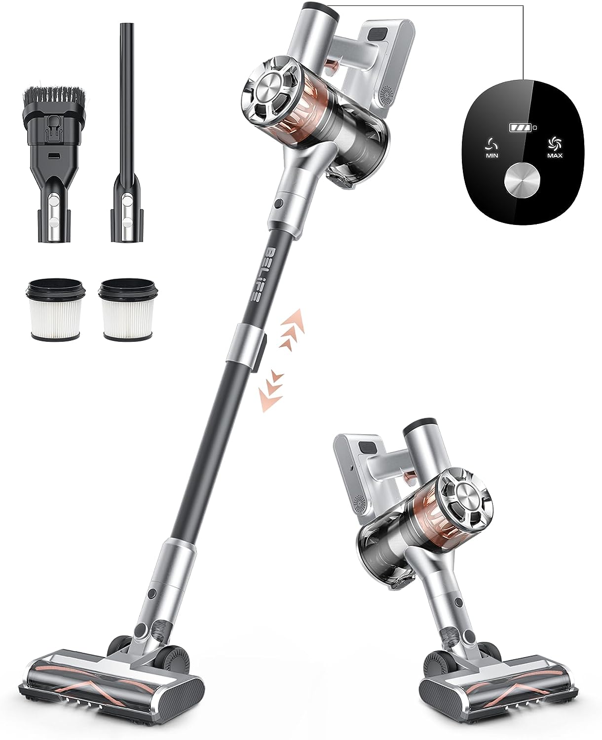 Belife Cordless Vacuum Cleaner, 22Kpa 6-in-1 Cordless [...]