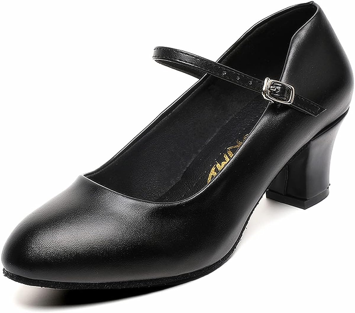 Bokimd Womens Black Latin Salsa Character Shoes [...]