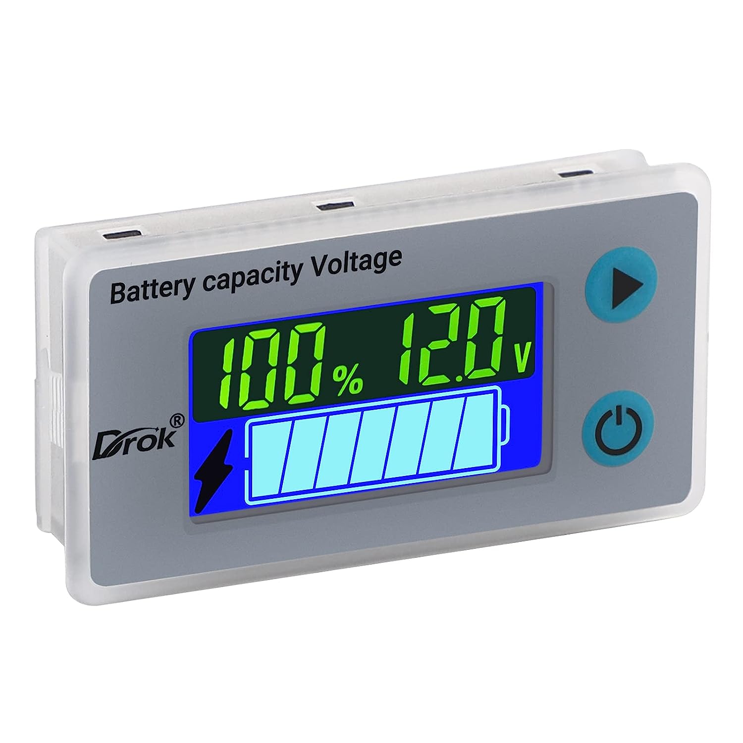 Battery Monitor, DROK 10-100V Digital Battery Capacity [...]