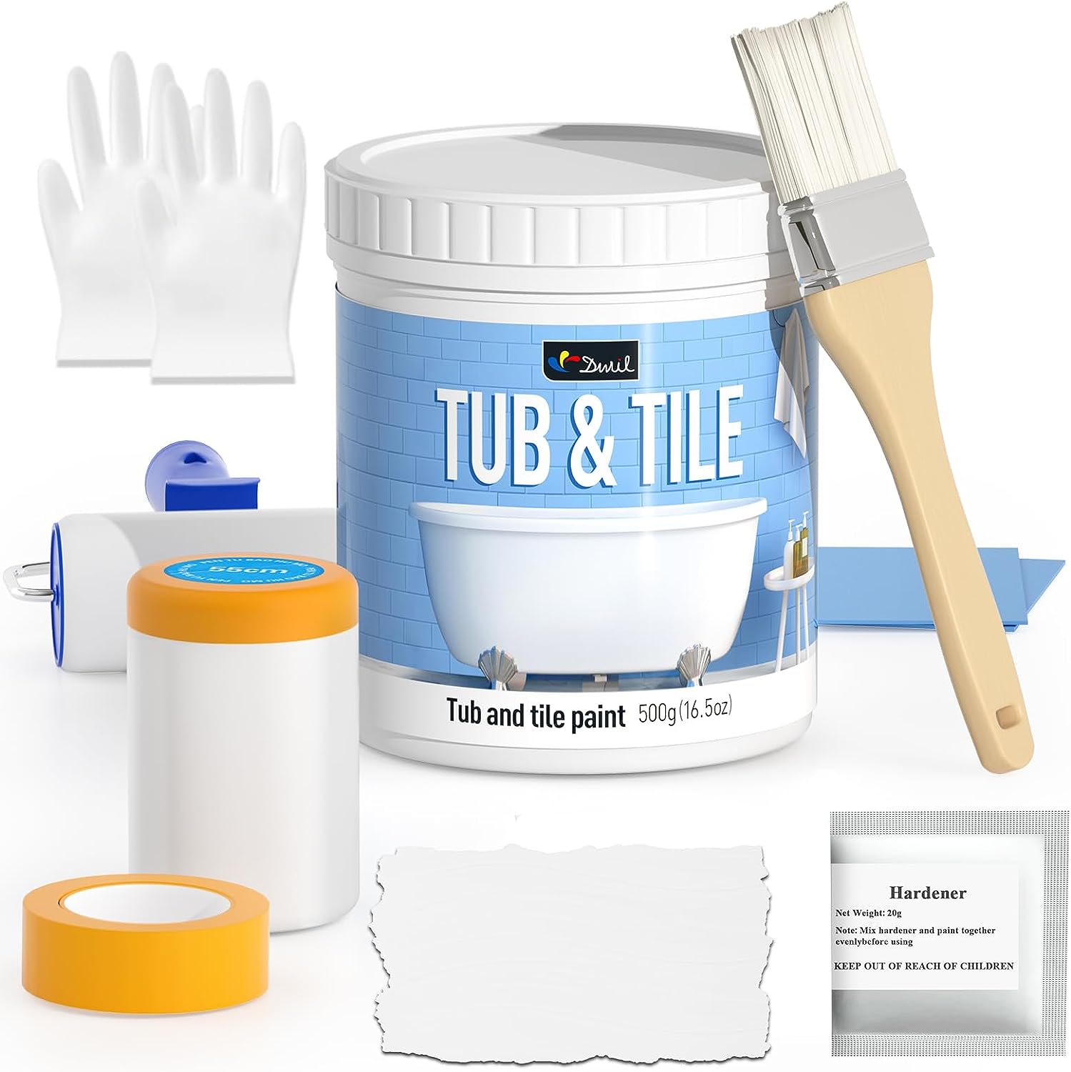 DWIL Tile Paint, Tub and Tile Refinishing Kit with [...]
