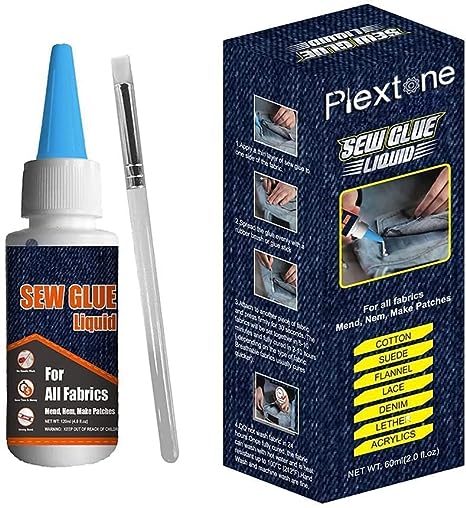 Plextone 1 Min Quick Bonding Fast Dry Sew Glue Liquid [...]