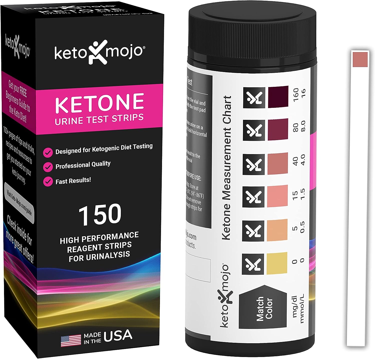 150 Ketone Test Strips with Free Keto Guide eBook & [...]
