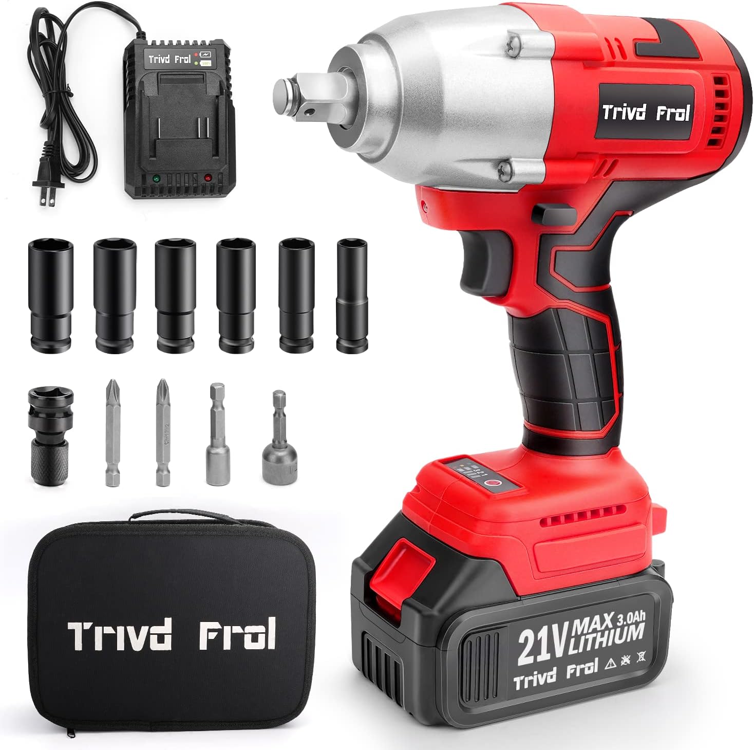 Trivd Frol Cordless Impact Wrench 1/2 inch, 21V [...]