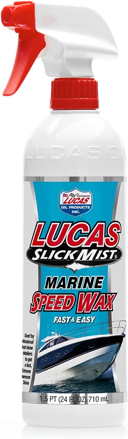 Lucas Oil 10980 Slick Mist Marine Speed Wax, 24 Oz