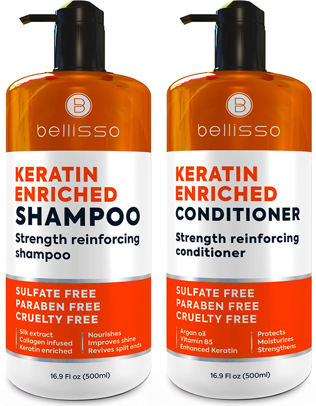 Keratin Shampoo and Conditioner Set - Sulfate and [...]