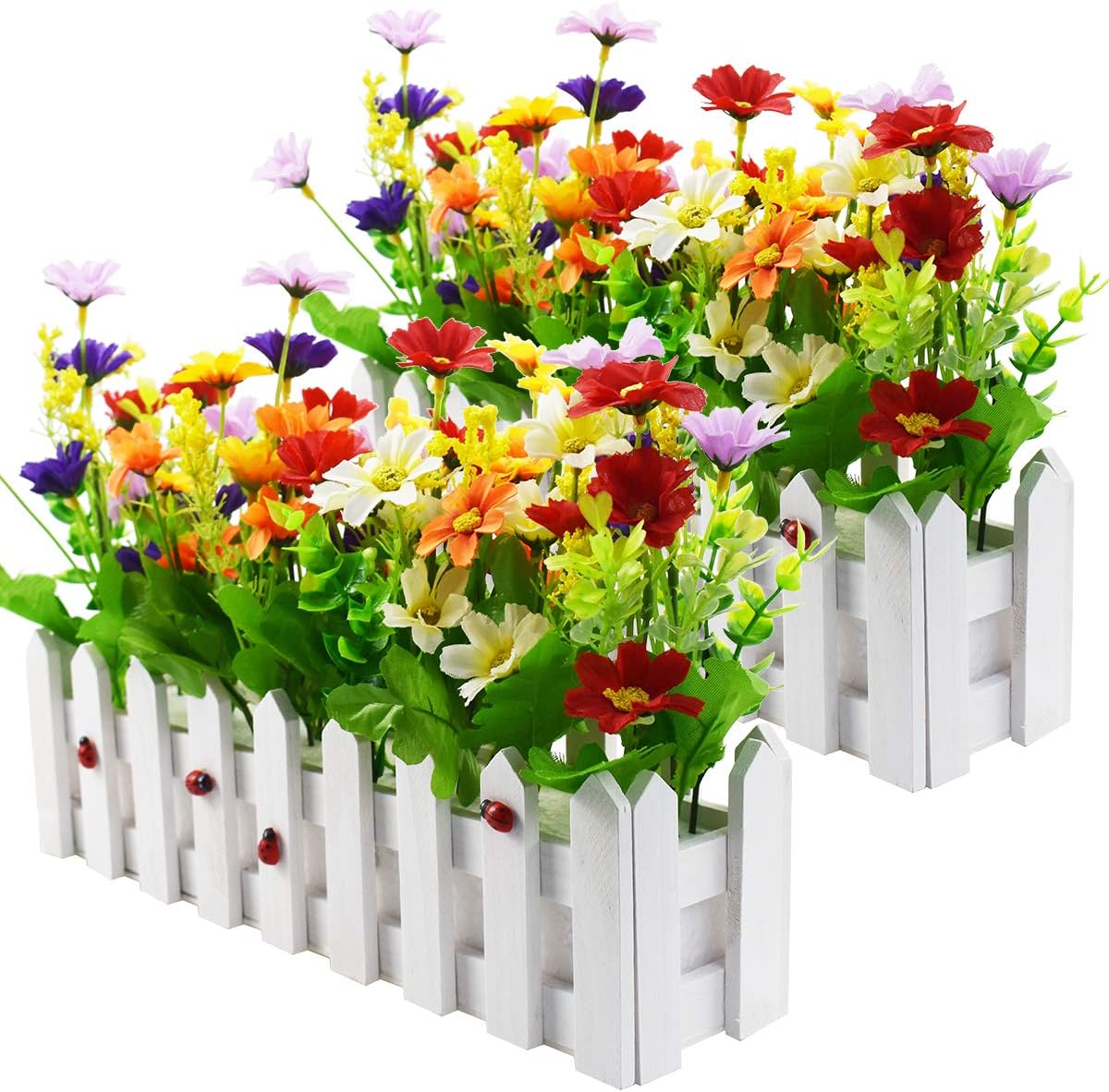 XONOR Artificial Flower Plants - Mixed Color Daisies [...]