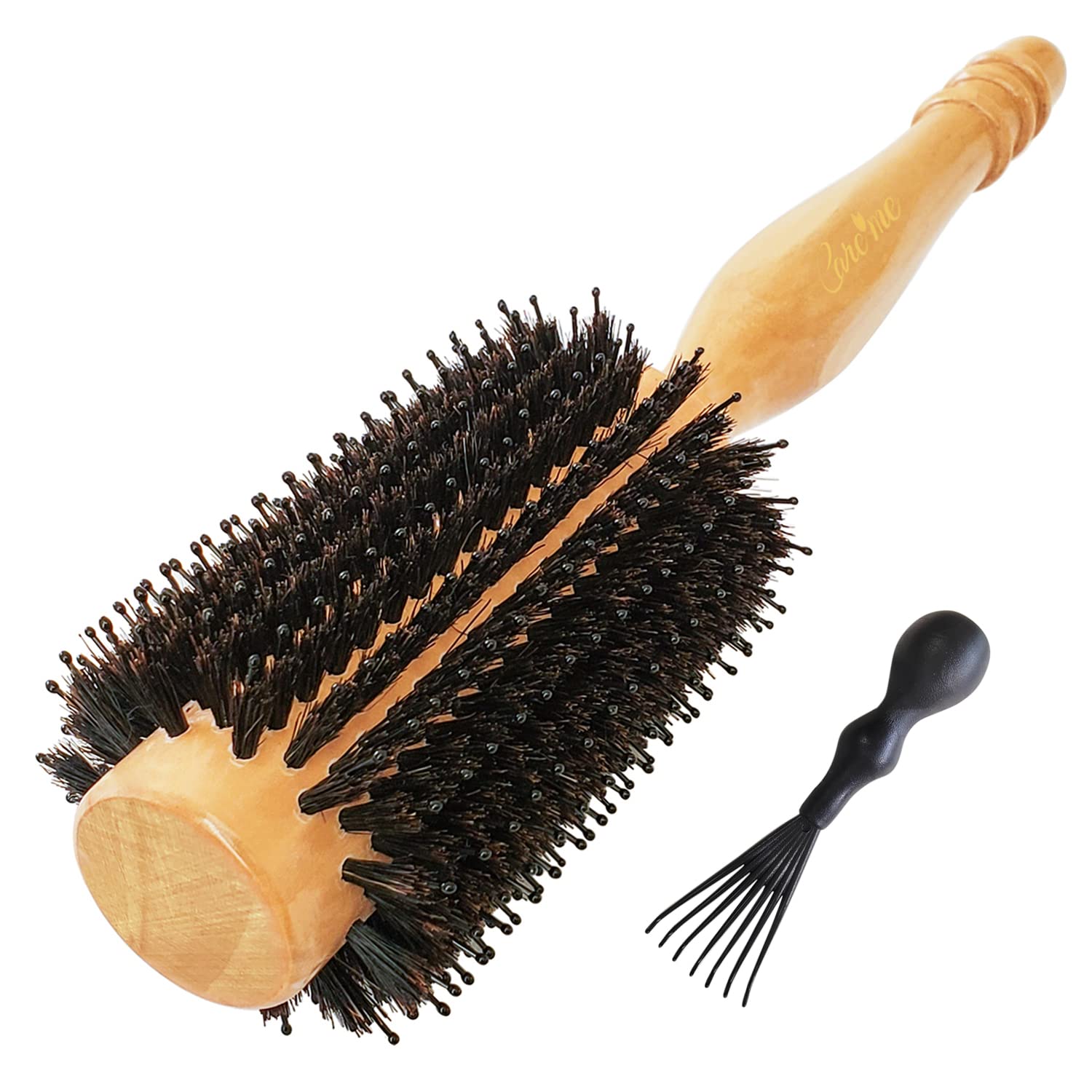 Wood Round Hair Brush with High-Density Boar Bristle [...]
